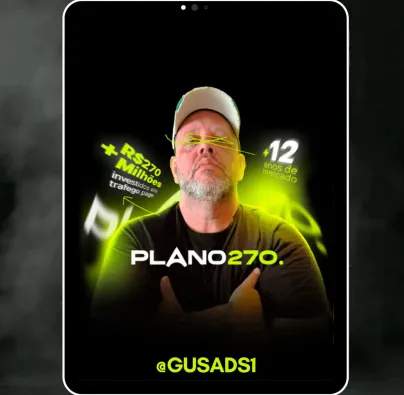 Capa: PLANO 270 Gus Ads: Baixar Curso Completo e Google Drive