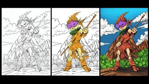 Capa: Baixar Master Class: Desenho de Personagem do Lápis à Pintura Digital
