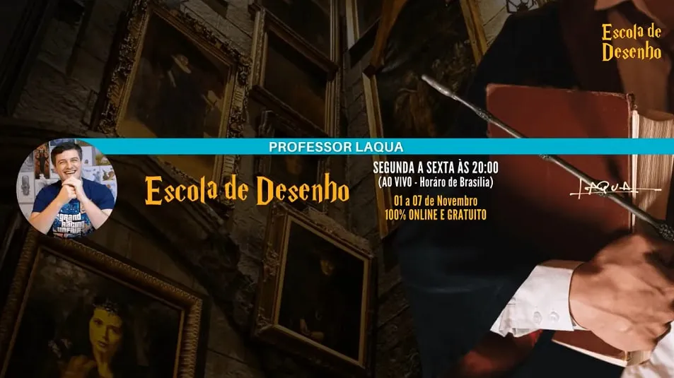 Capa: Escola de Desenho Laqua: Baixe o Curso Completo em PDF