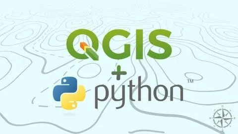 Capa: Baixar Python QGIS: Curso Completo com Arthur Paiva e Marcelo Martinez