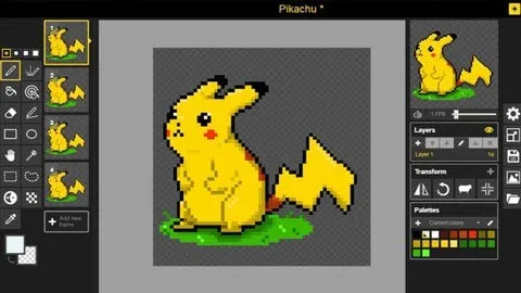 Capa: Download Curso Pixel Art Piskel: Arte Digital para Games – Yuri Medeiros