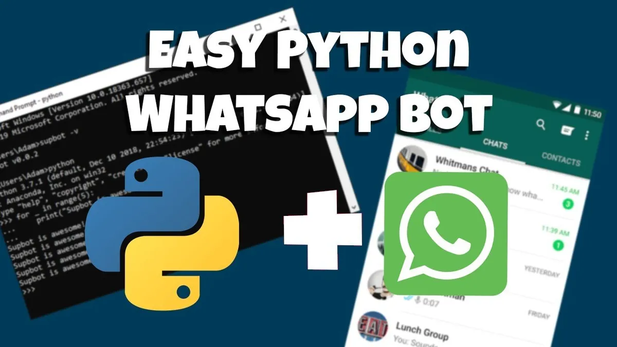 Capa: Python para WhatsApp: Baixar Curso Completo e Prático 2022