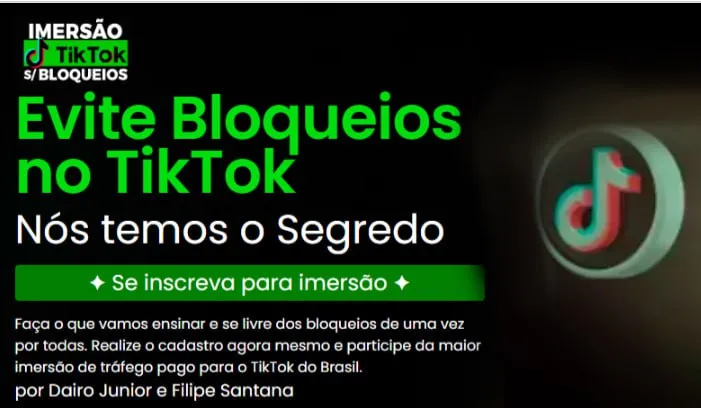 Capa: Baixar Imersão TikTok Ads: Curso Completo Sem Bloqueio | Filipe Santana