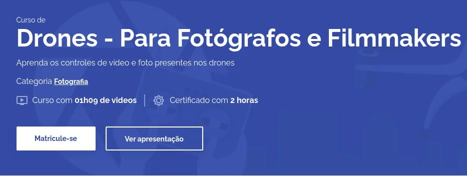 Capa: Curso AvMakers Drones: Baixar Fotografia e Filmagem Aérea