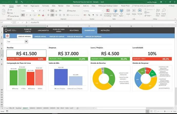 Capa: Baixar Planilhas Exclusivas: Gestão Financeira e Produtividade