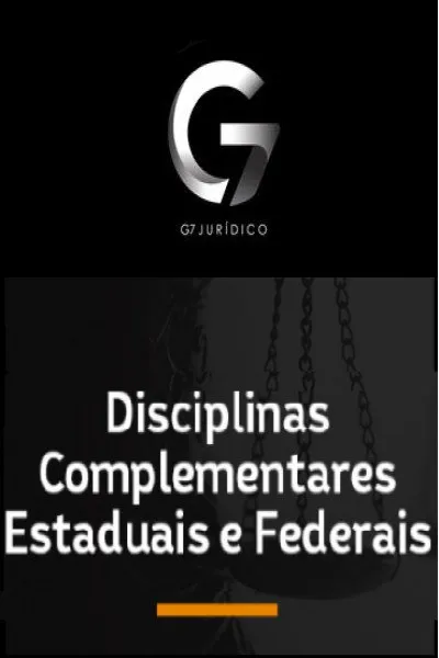 Capa: Baixar G7 Jurídico: Disciplinas Complementares Federais e Estaduais 2022