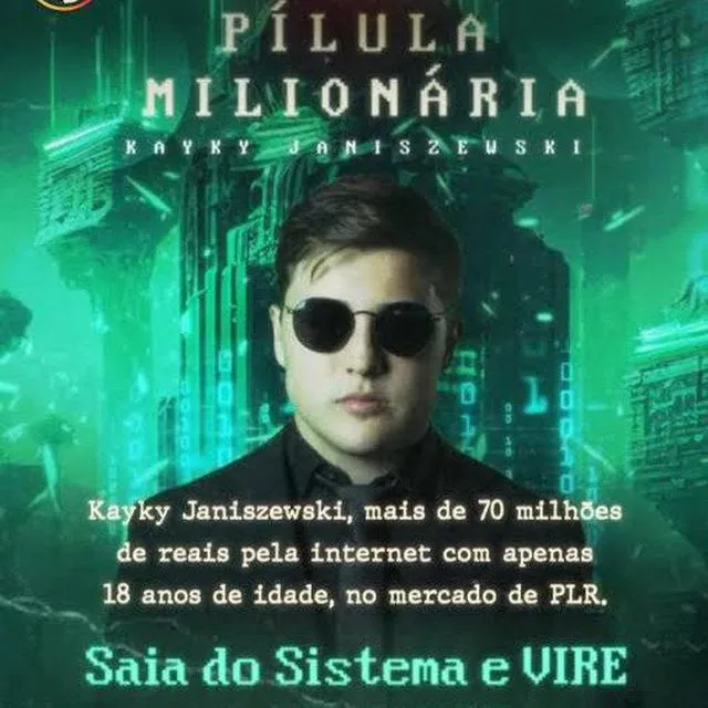 Capa: Pílula Milionária Kayky Janiszewski: Baixar Curso Completo Agora!