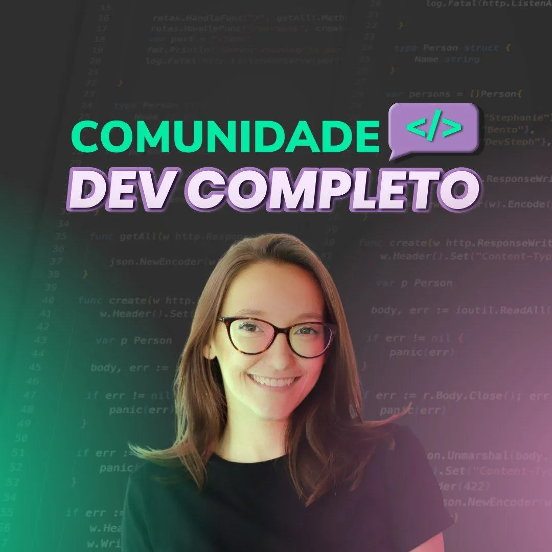 Capa: Comunidade DevCompleto: Download Completo com Steph Augusta