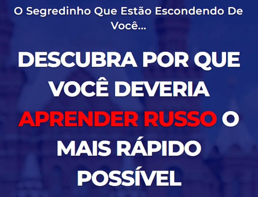 Russo em 2 Horas Raíam Santos: Baixar Curso Completo
