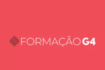 Capa da Formação G4 Gestão 4.0 com ícones de crescimento e liderança.