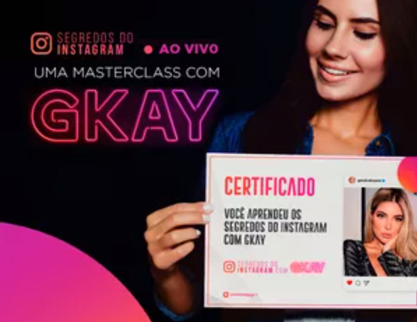 Curso Gkay: Segredos do Instagram para baixar e ter sucesso