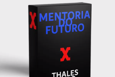 Thales Baião e o logo da Mentoria do Futuro