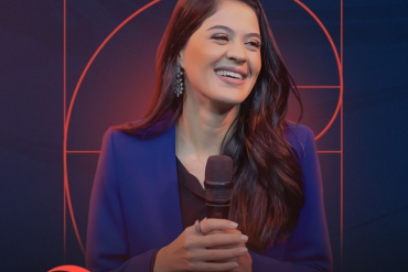 Bárbara Bruna apresentando o Método Áureo para otimização de campanhas digitais e aumento de conversão.