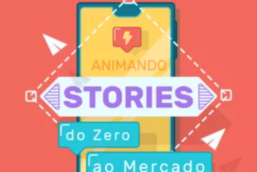 Estudante aprendendo After Effects para animar Stories do Instagram com o curso Yogo Motion.