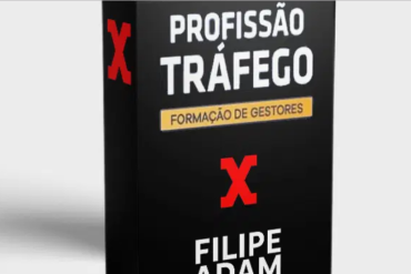 Filipe Adam, especialista em tráfego pago, ensinando a formação Profissão Tráfego