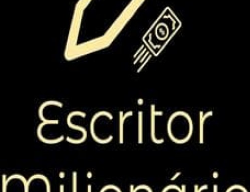 Capa do Curso Escritor Milionário de Henrique Carvalho, com o título em destaque e um ícone de sucesso financeiro.