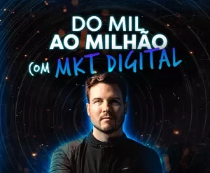 Capa do curso Do Mil ao Milhão com Marketing Digital, com destaque para download e sucesso financeiro