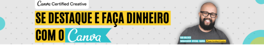 Capa do curso UNICANVA: Design com Canva por Rob Oliver com foco em monetização e conversão.