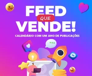 Calendário Feed Que Vende com planejamento de marketing digital para vendas