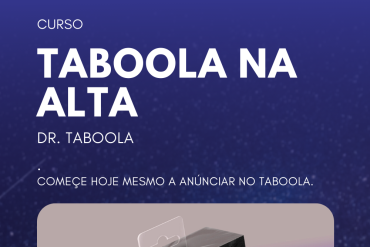 Capa do curso Taboola na Alta com foco em tráfego nativo e ROI