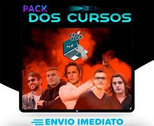 Capa do curso PLR Money Machine de Sanchão com ícones de dinheiro e gráficos de crescimento