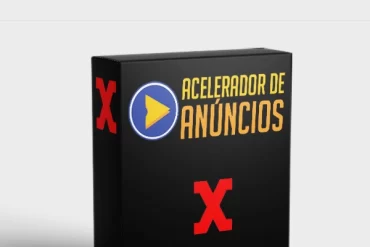 Logo do curso Acelerador de Audiência de Micha Menezes com elementos gráficos de tráfego e faturamento