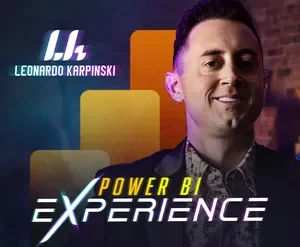 Dashboard interativo do Power BI com gráficos de desempenho criados por Leonardo Karpinski