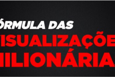 Capa do curso Fórmula das Visualizações Milionárias de Joba com gráficos de crescimento e ícone do YouTube