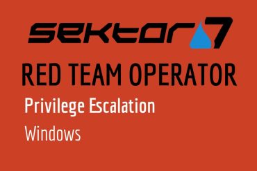 Curso Sektor7 RED TEAM Operator - Hacking Ético e Segurança Cibernética