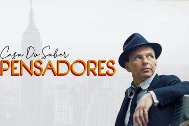 Capa do curso Os Pensadores da Casa do Saber com ícones de livros e cérebro