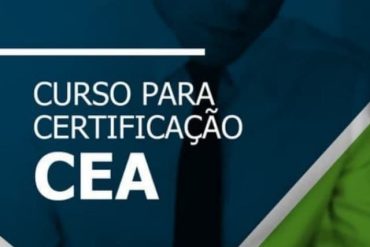 Capa do curso preparatório para certificação CEA de Guilherme Almeida com materiais de estudo.