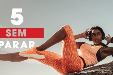 Capa do curso 5 Dias Sem Parar BTFIT com ícones de fitness e treino