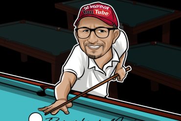 Baianinho de Mauá ensinando técnica de sinuca em curso de download