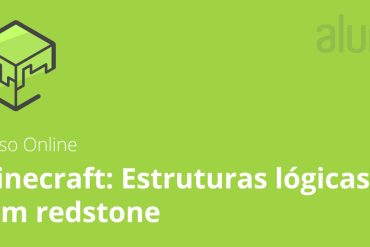 Pessoa construindo uma estrutura complexa de Redstone no Minecraft com circuitos e mecanismos detalhados