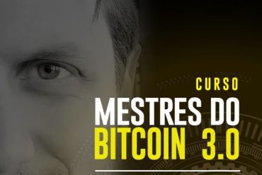 Capa do curso Bitcoin 3.0 de Augusto Backes com logo de criptomoedas e fundo tecnológico