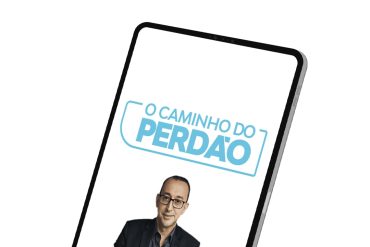 Capa do curso O Caminho do Perdão do Instituto Brasileiro de Coaching com ícones de transformação e paz interior.