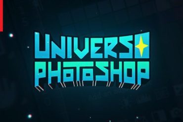 Capa do curso Universo Photoshop com ícone do software e título em destaque