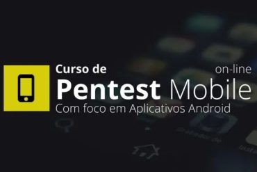 Capa do curso Pentest Mobile Desec Security com ícones de segurança e mobile