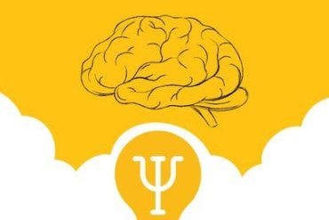 Capa do curso de Psicologia com Bruna de Paula, com elementos visuais que remetem a aprendizado e conhecimento humano.