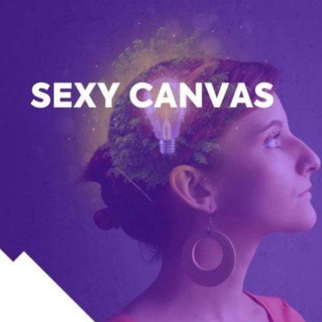 Capa do curso Sexy Canvas Edição Pandora 2023 com design moderno e elementos gráficos criativos.